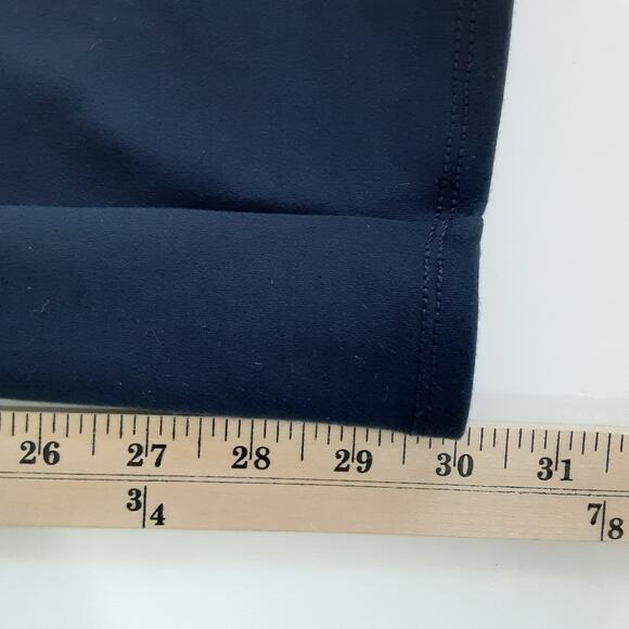 Soft Surroundings Perfect Ponte Knit Straight Leg Pants Navy Blue S Pull On - Picture 12 of 12